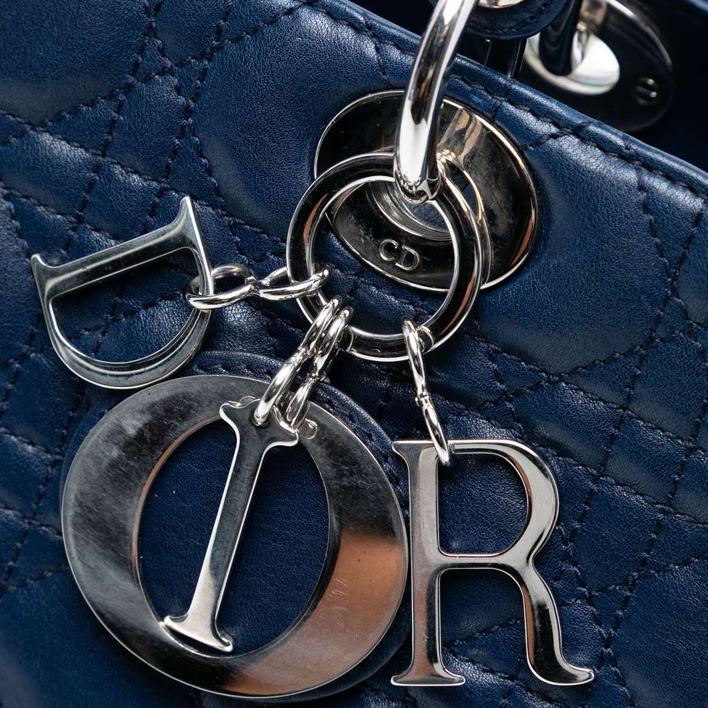 Dior Large Lambskin Cannage Lady Dior - Detail 1