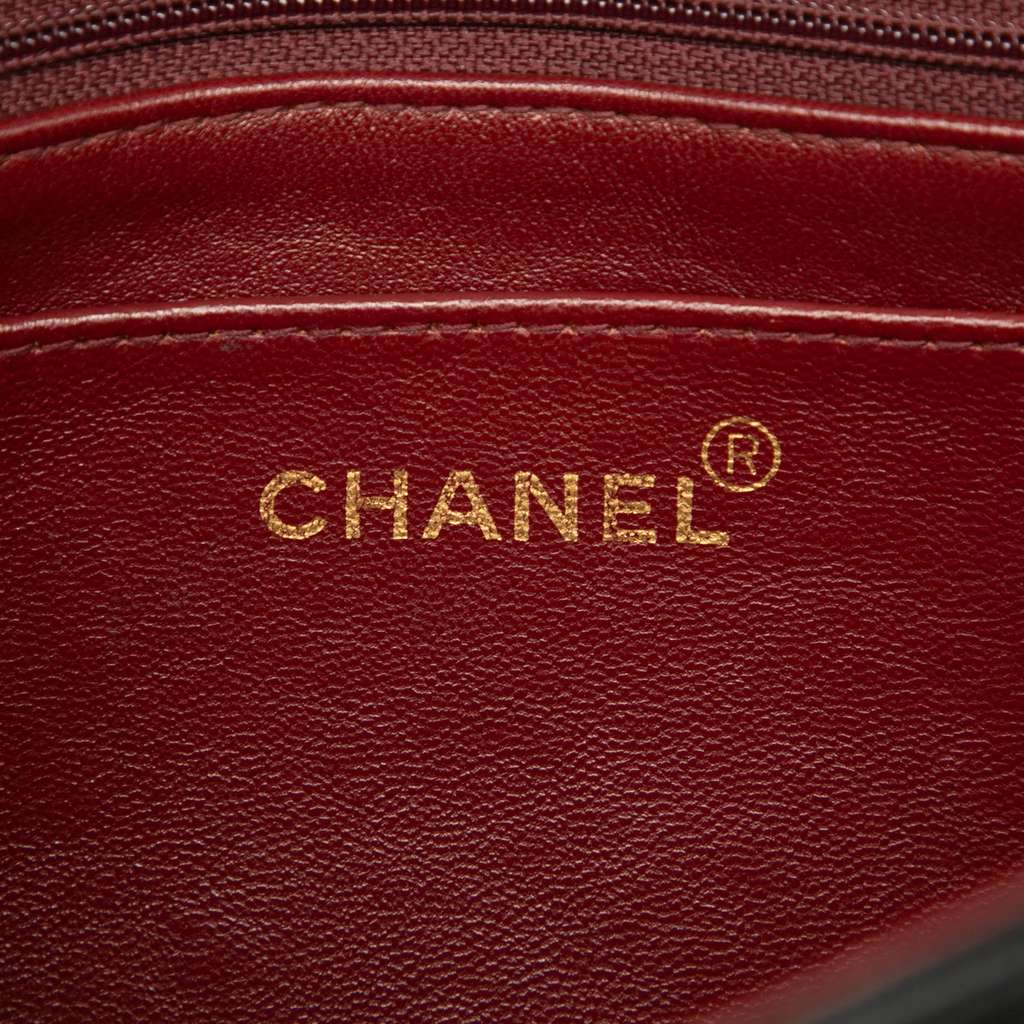 Chanel Small Lambskin Diana Flap - Side view