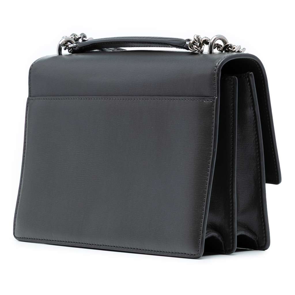 Saint Laurent Medium Smooth Leather Monogram Sunset Crossbody - Back view