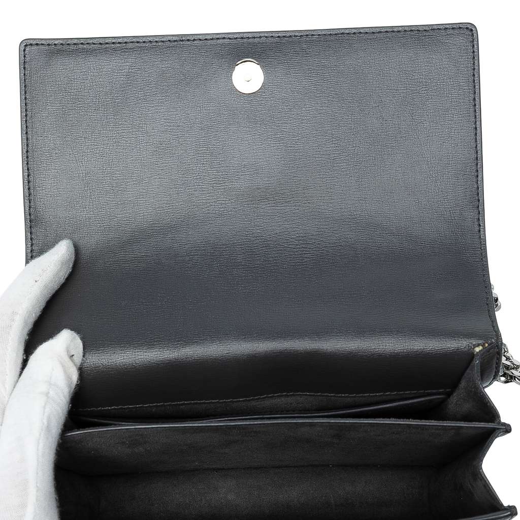 Saint Laurent Medium Smooth Leather Monogram Sunset Crossbody - 4