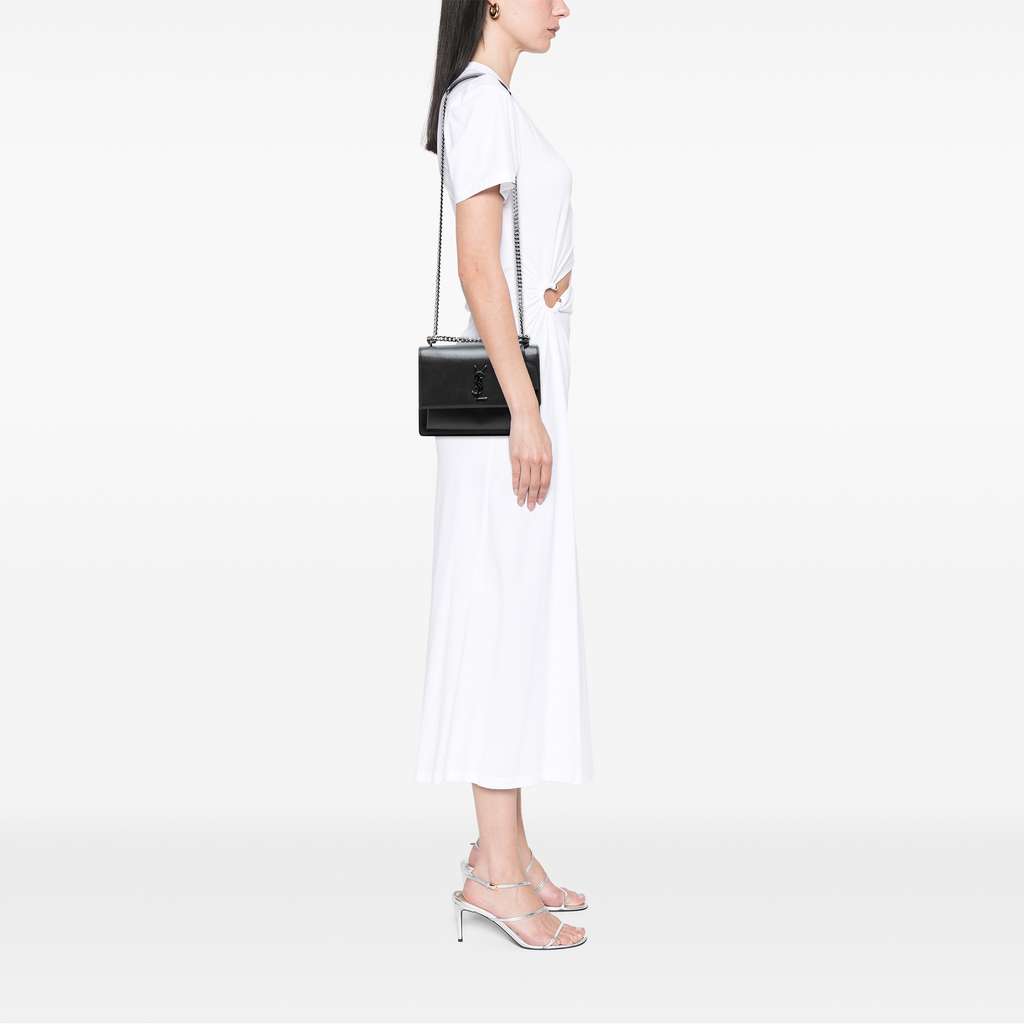 Saint Laurent Medium Smooth Leather Monogram Sunset Crossbody - Detail 2