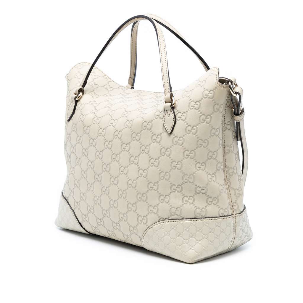 Gucci Medium Guccissima Bree Fold Over Tote - Back view
