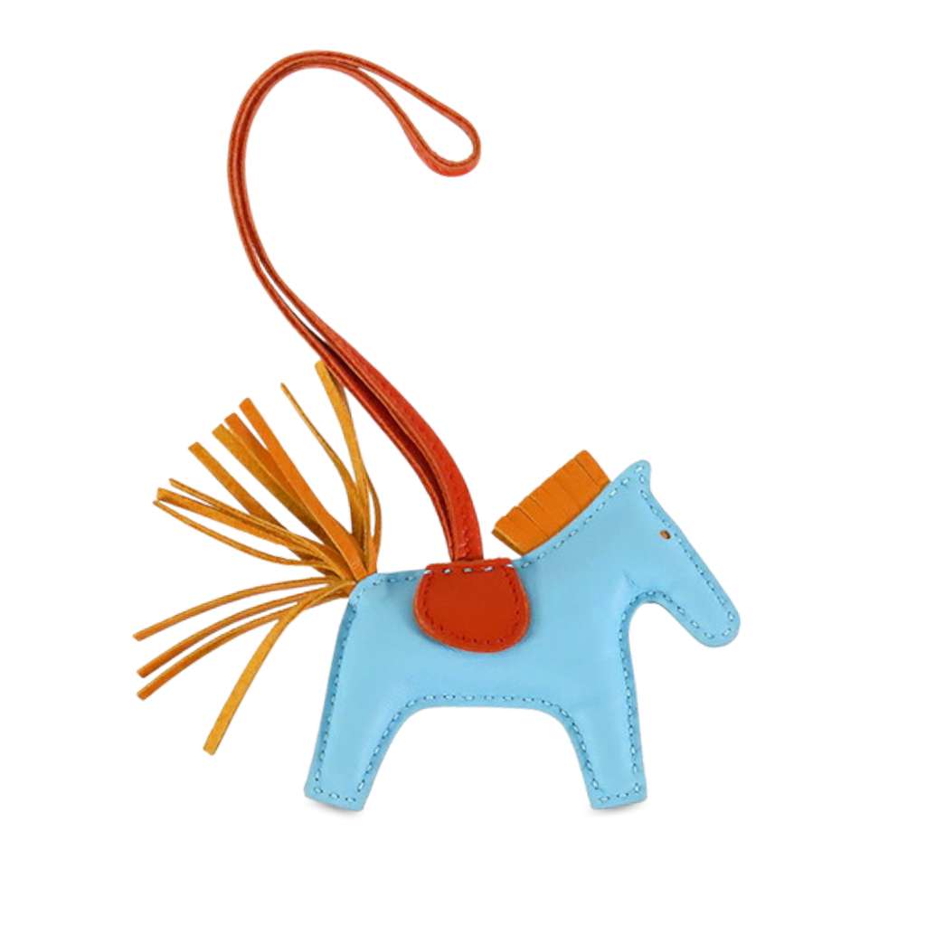 Hermès Milo Lambskin Grigri Rodeo Horse Bag Charm PM