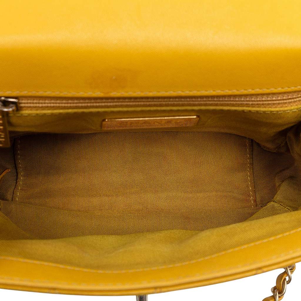 Chanel Small Quilted Lambskin Chain Infinity Top Handle Bag - 4