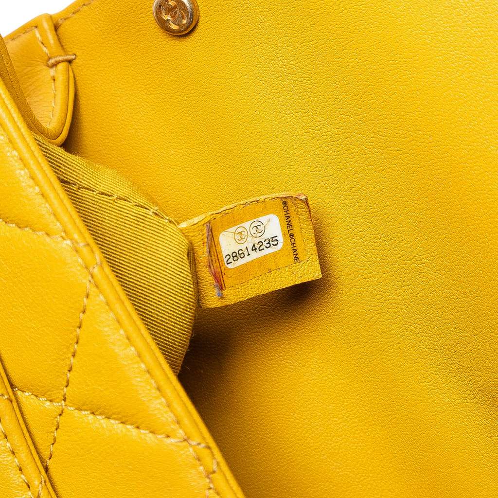 Chanel Small Quilted Lambskin Chain Infinity Top Handle Bag - Side view