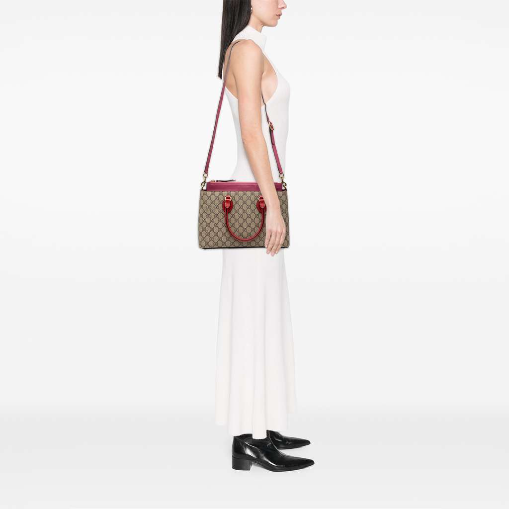 Gucci GG Supreme Linea A Satchel - Image 12
