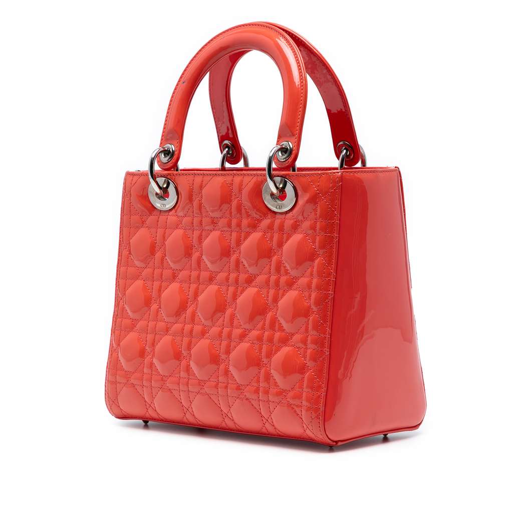 Dior Medium Patent Cannage Lady Dior - Back view