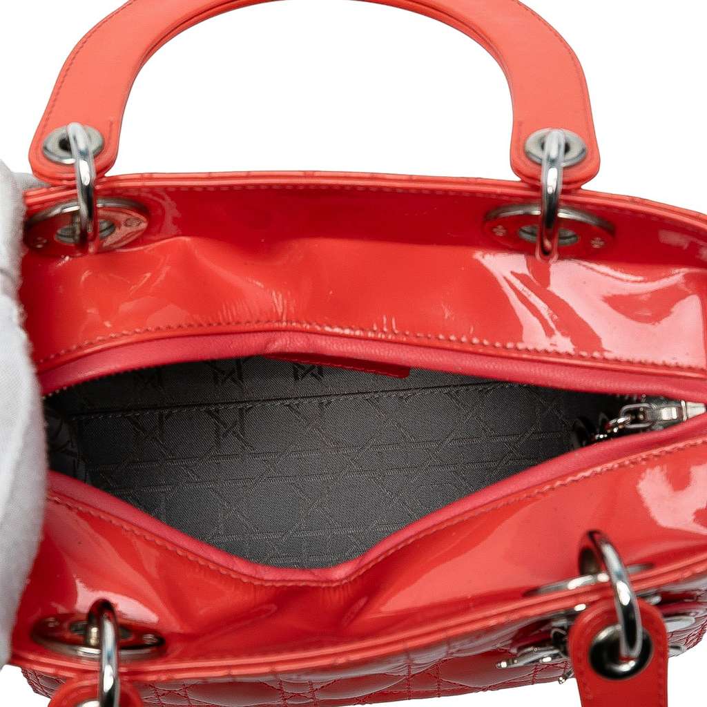 Dior Medium Patent Cannage Lady Dior - 4