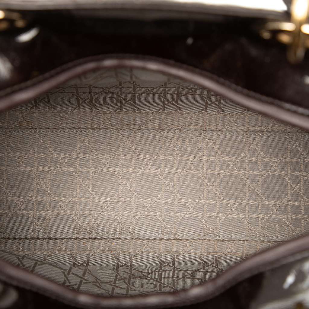 Dior Large Patent Cannage Lady Dior - 4