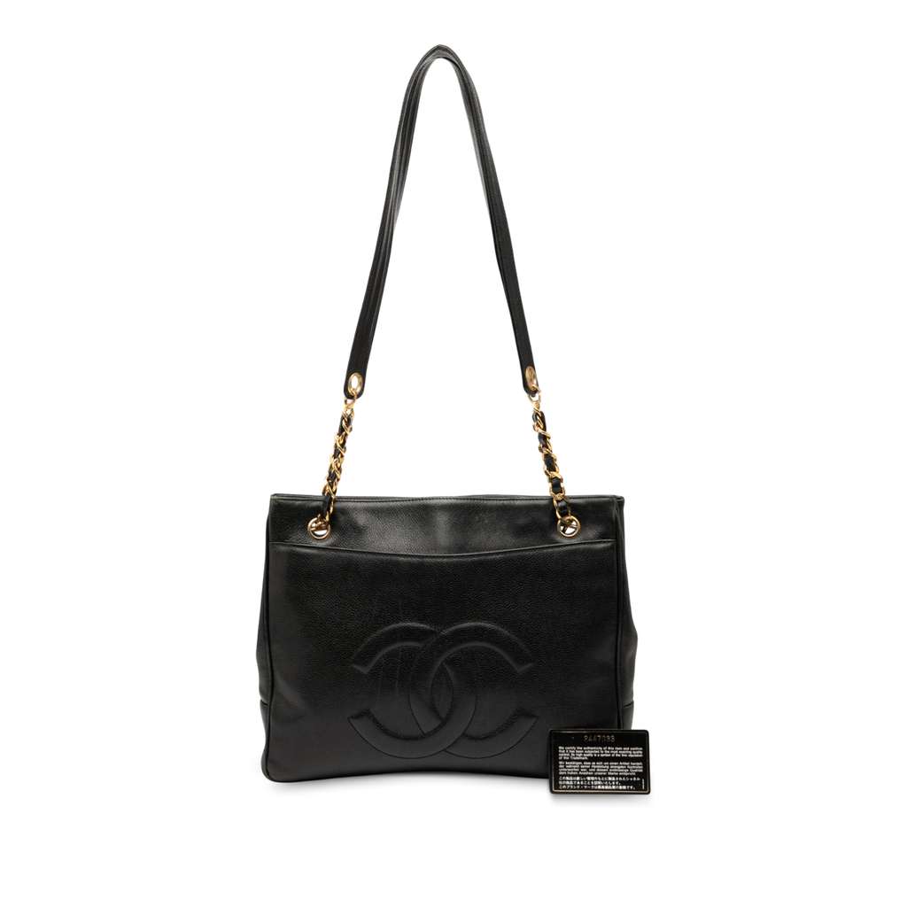 Chanel CC Caviar Chain Tote - Image 11
