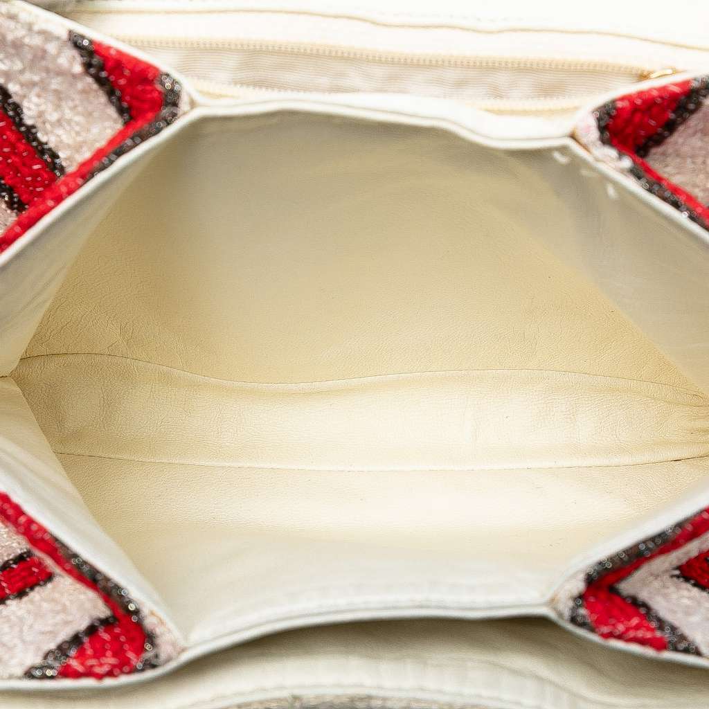 Chanel CC Quilted Tweed Striped Single Flap - 4