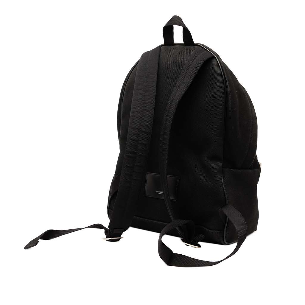 Saint Laurent Studded Canvas City Backpack - 2