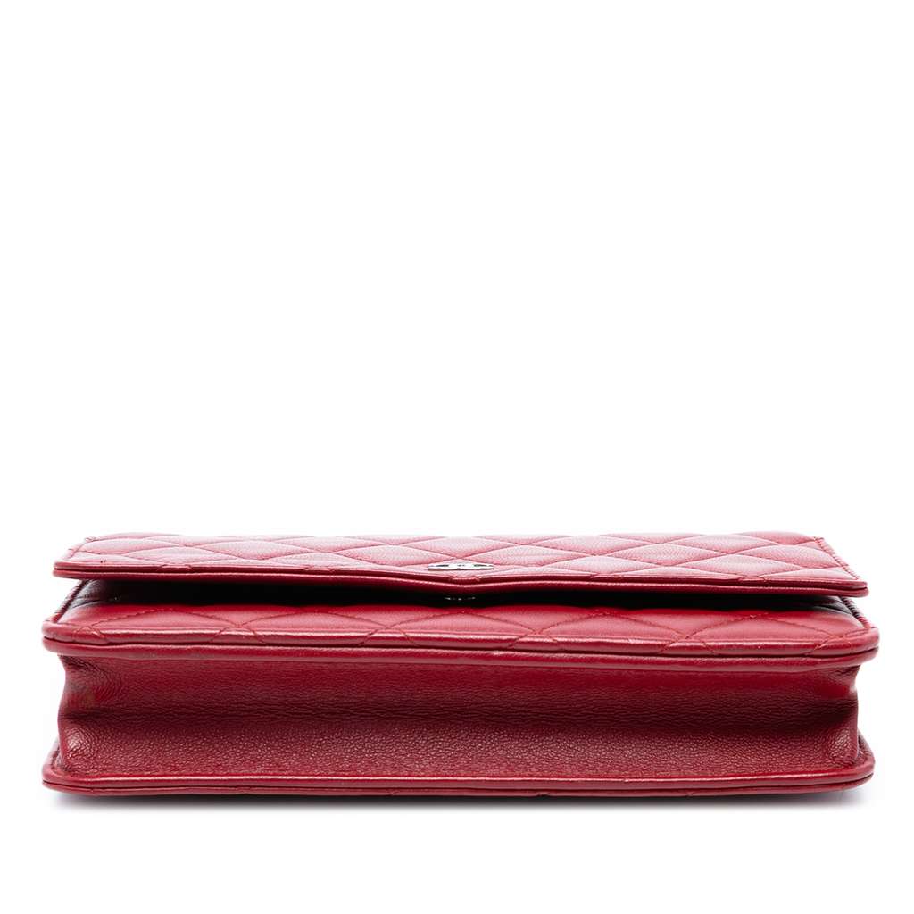 Chanel CC Quilted Lambskin Wallet on Chain - Image 6