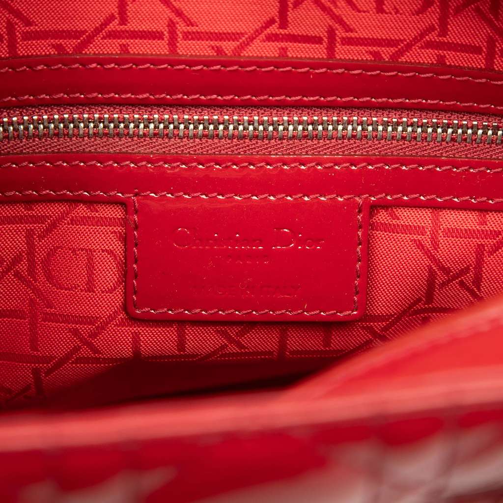 Dior Large Patent Cannage Lady Dior - Side view
