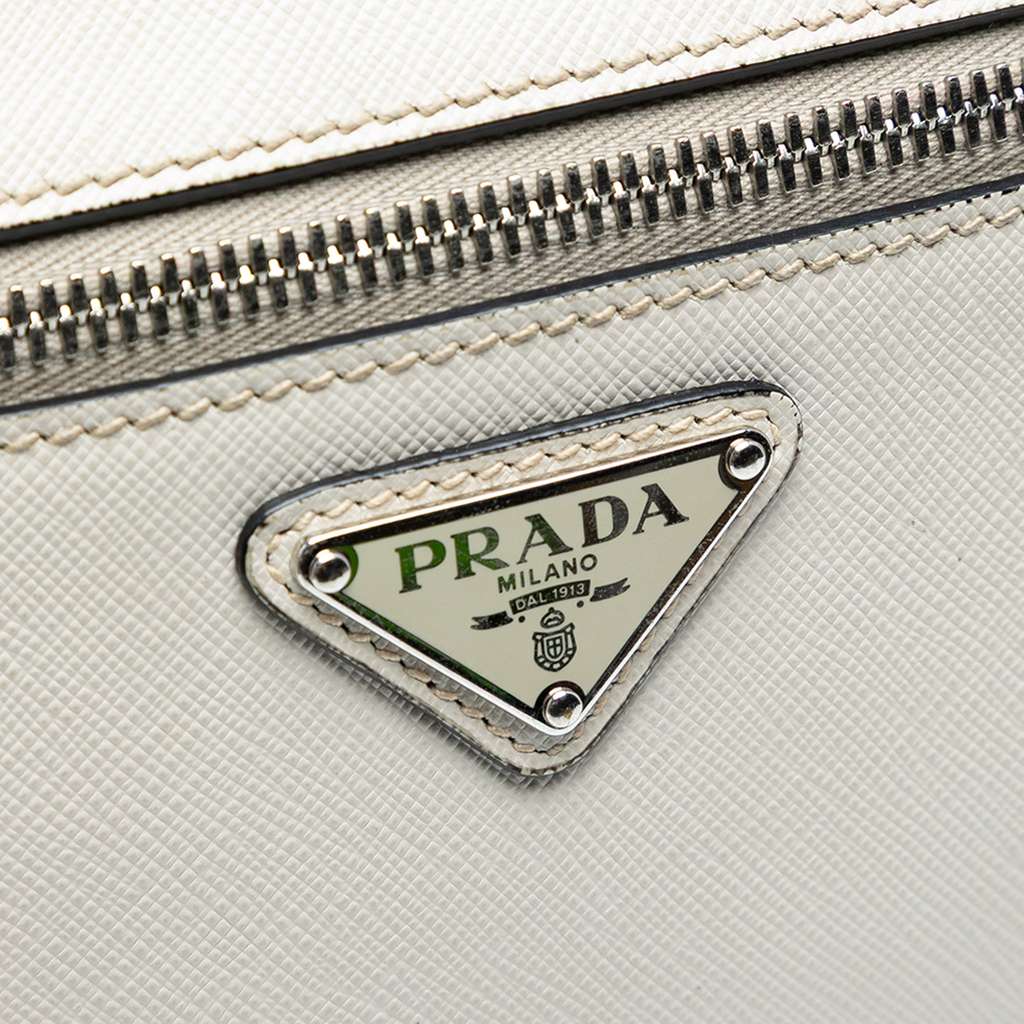 Prada Saffiano Travel Triangle Wristlet Crossbody - Side view