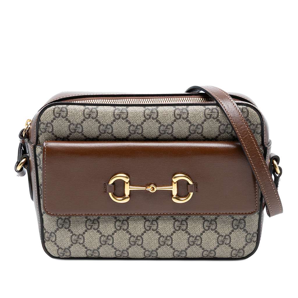 Gucci Small GG Supreme Horsebit 1955 Crossbody