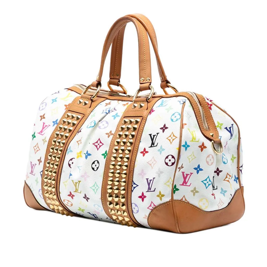Louis Vuitton Monogram Multicolore Courtney GM White Good - Back View