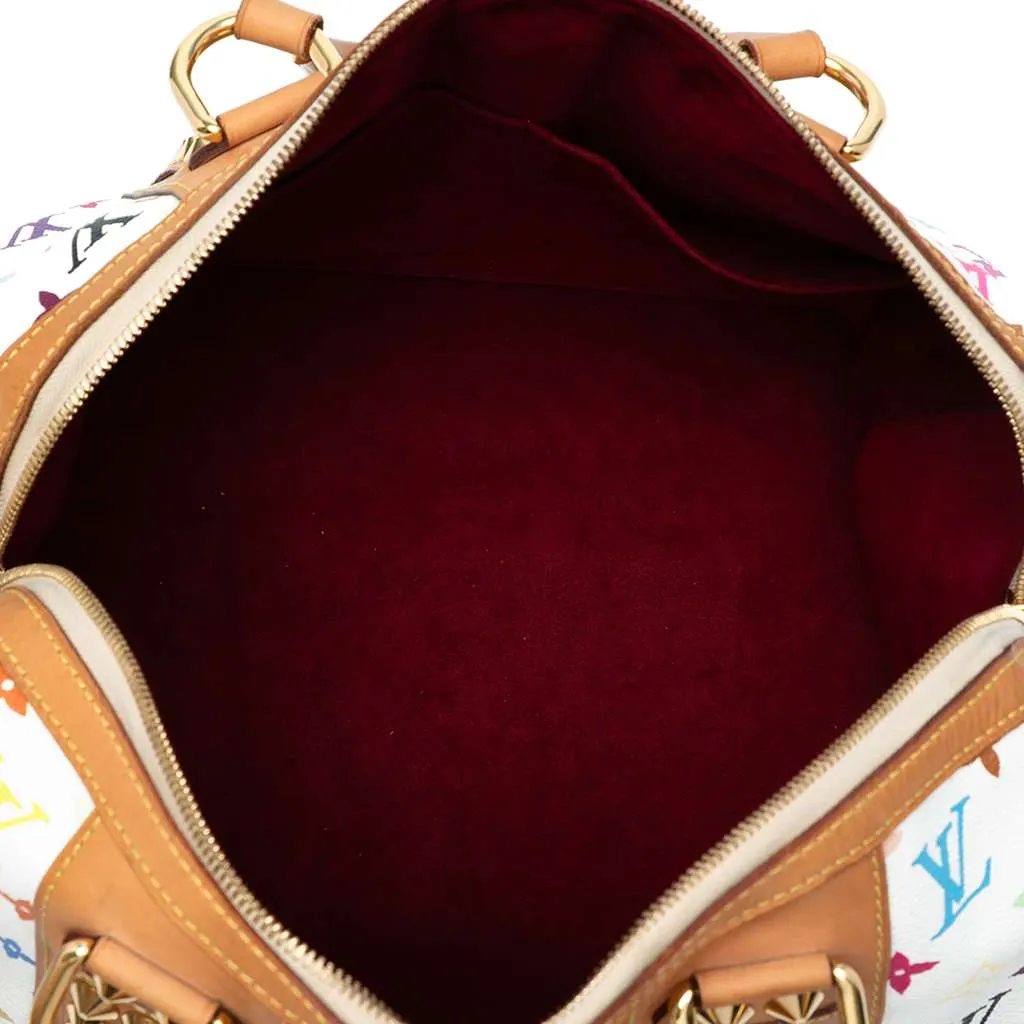 Louis Vuitton Monogram Multicolore Courtney GM White Good - Model View