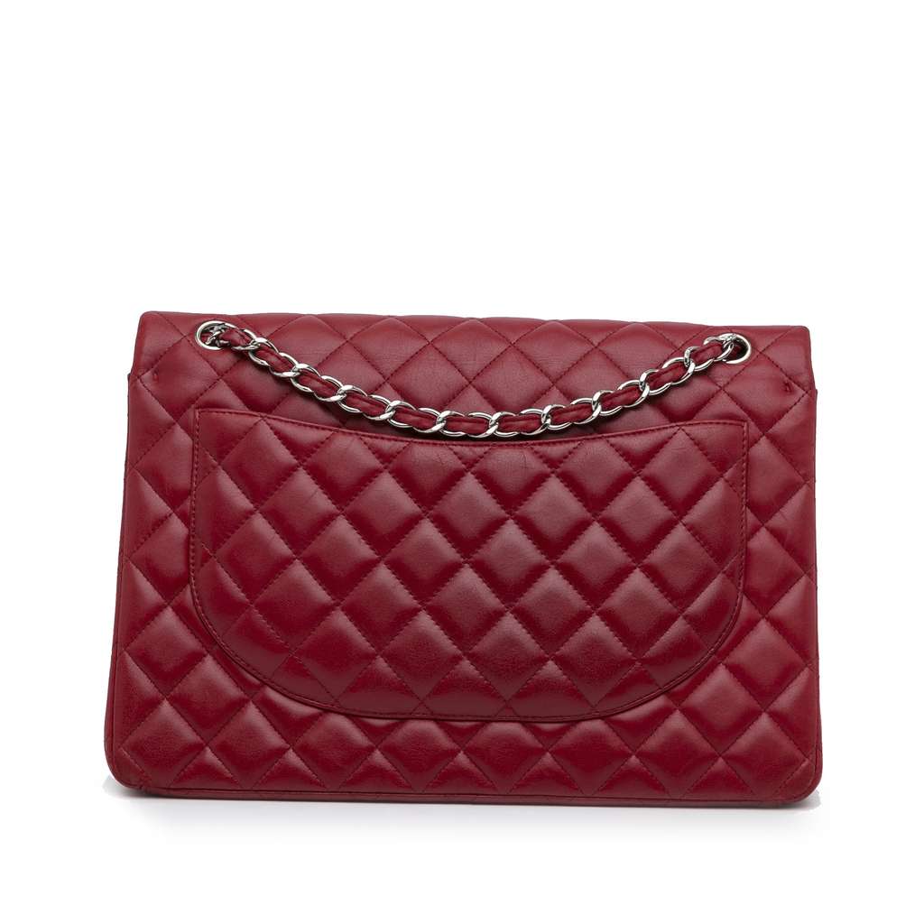 Chanel Maxi Classic Lambskin Double Flap - 4