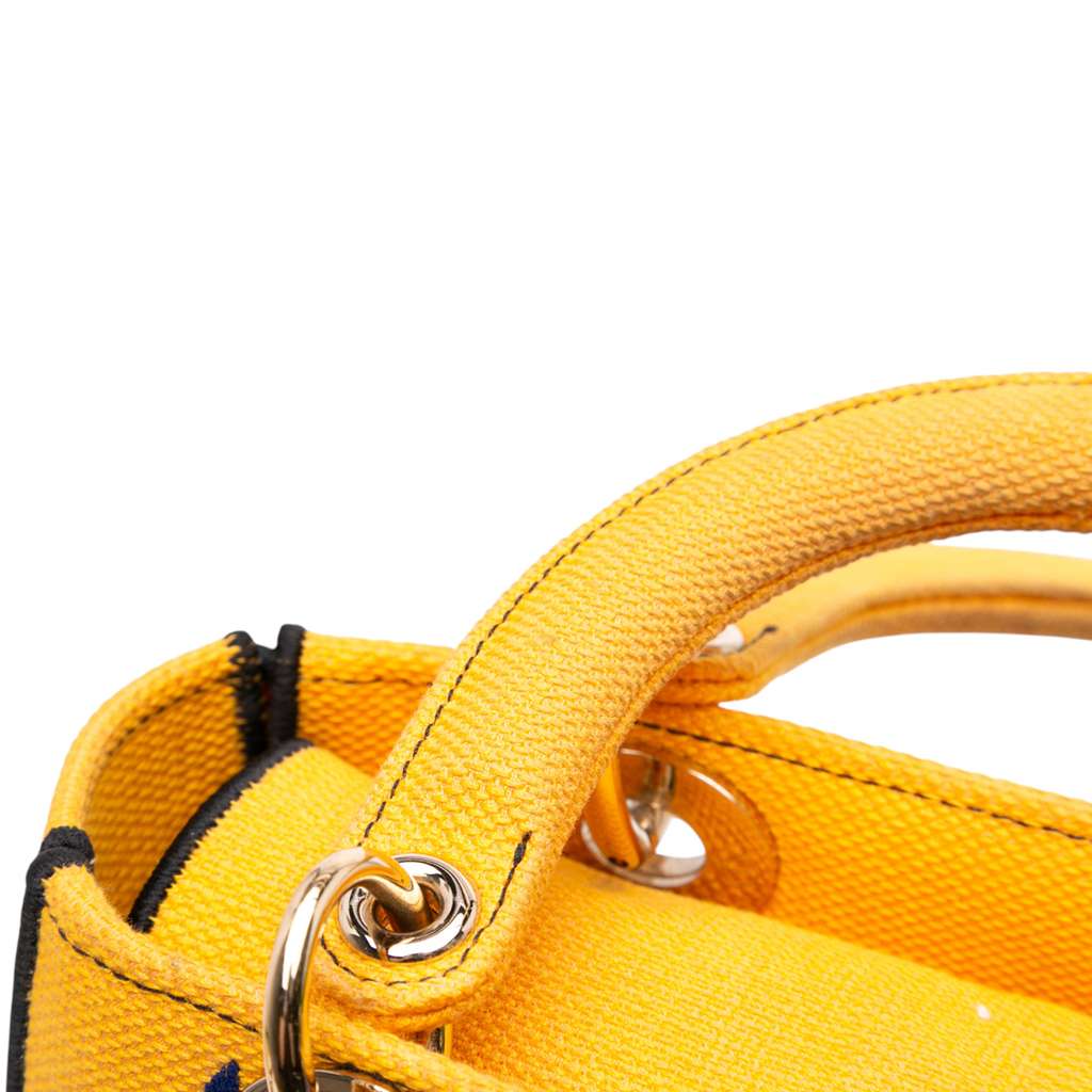 Dior Medium Canvas Embroidered Flower Pop Lady D Lite - Image 14