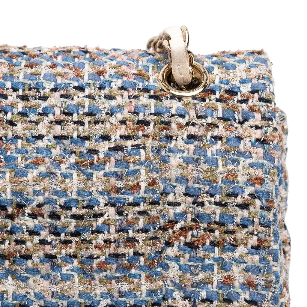 Chanel Medium Classic Tweed Double Flap - Image 11