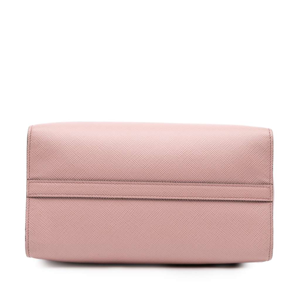 Prada Small Saffiano Cuir Monochrome Top Handle Tote - Image 6
