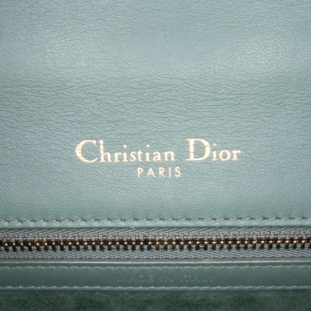 Dior Medium Studded Lambskin Diorama Flap - Side view