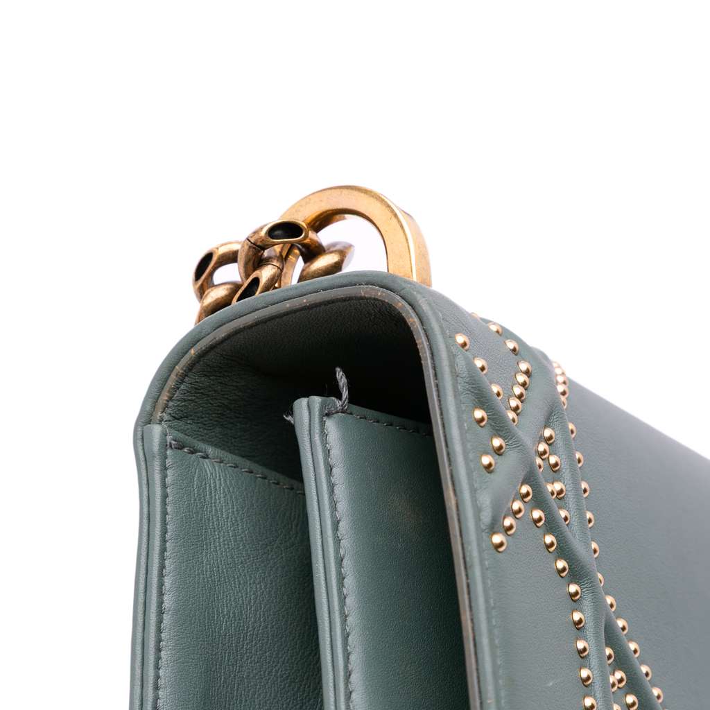 Dior Medium Studded Lambskin Diorama Flap - Image 10