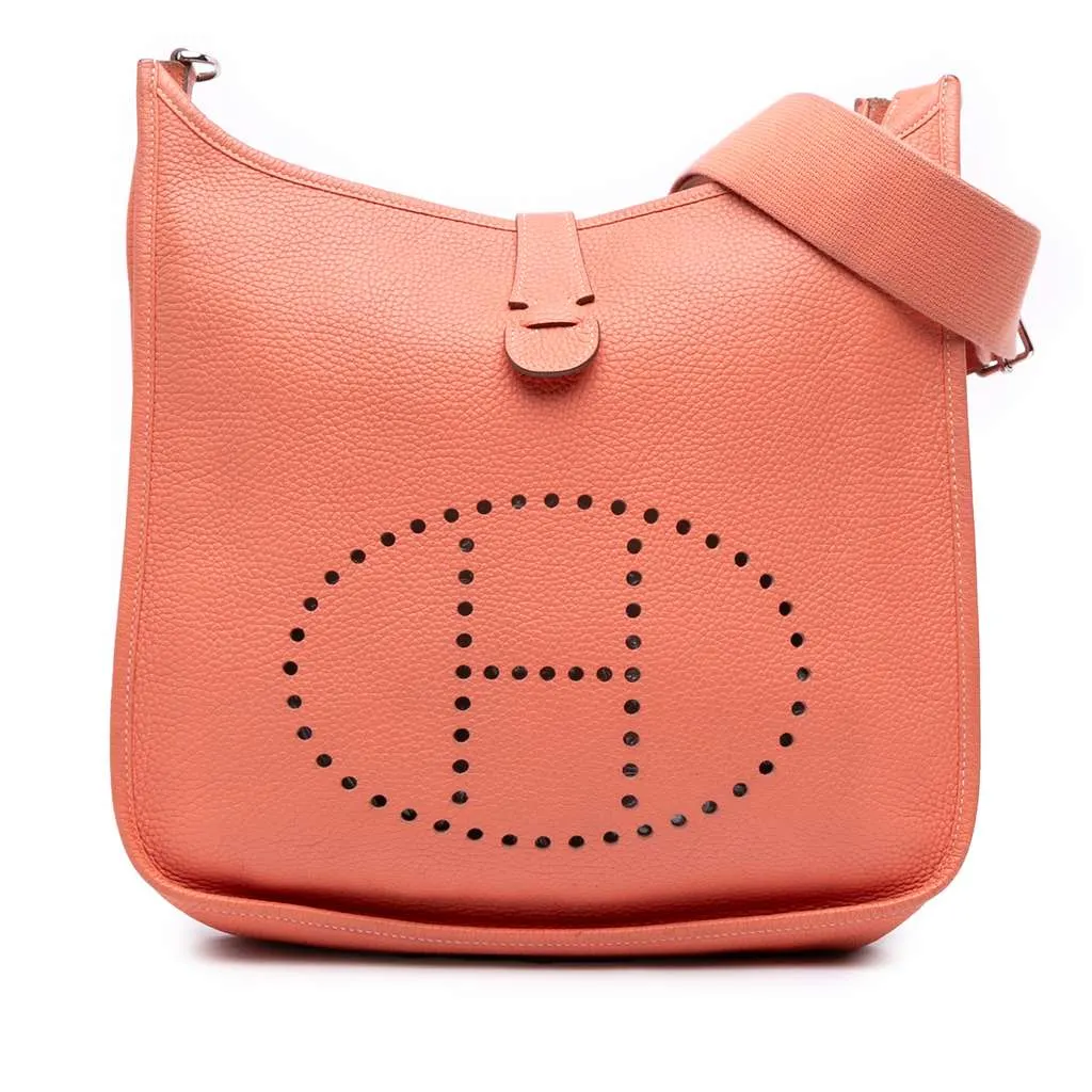 Hermès Clemence Evelyne III 29 Pink Leather Very good - Front View