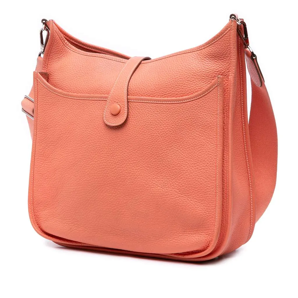 Hermès Clemence Evelyne III 29 Pink Leather Very good - Back View