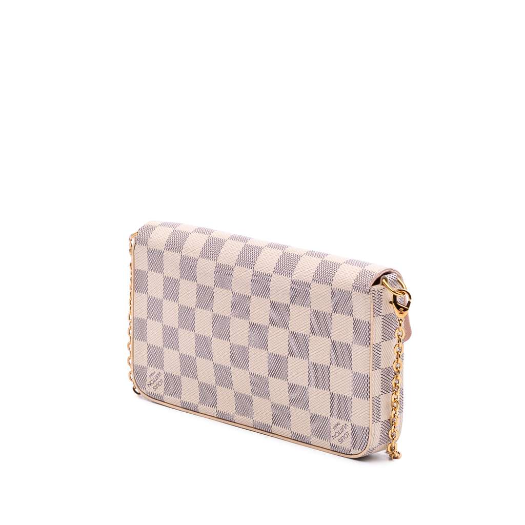 Louis Vuitton Damier Azur Pochette Felicie - Back view