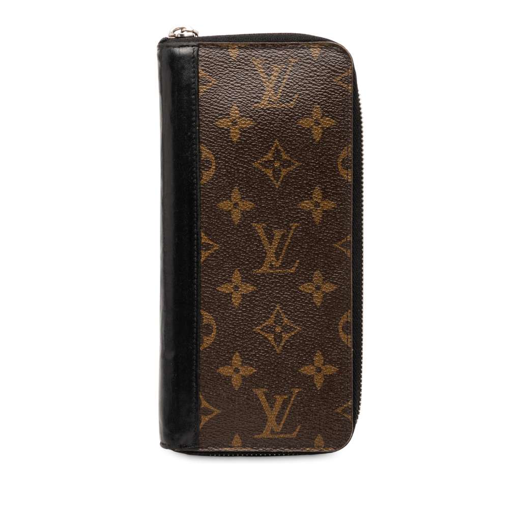 Louis Vuitton Monogram Macassar Vertical Zippy Wallet