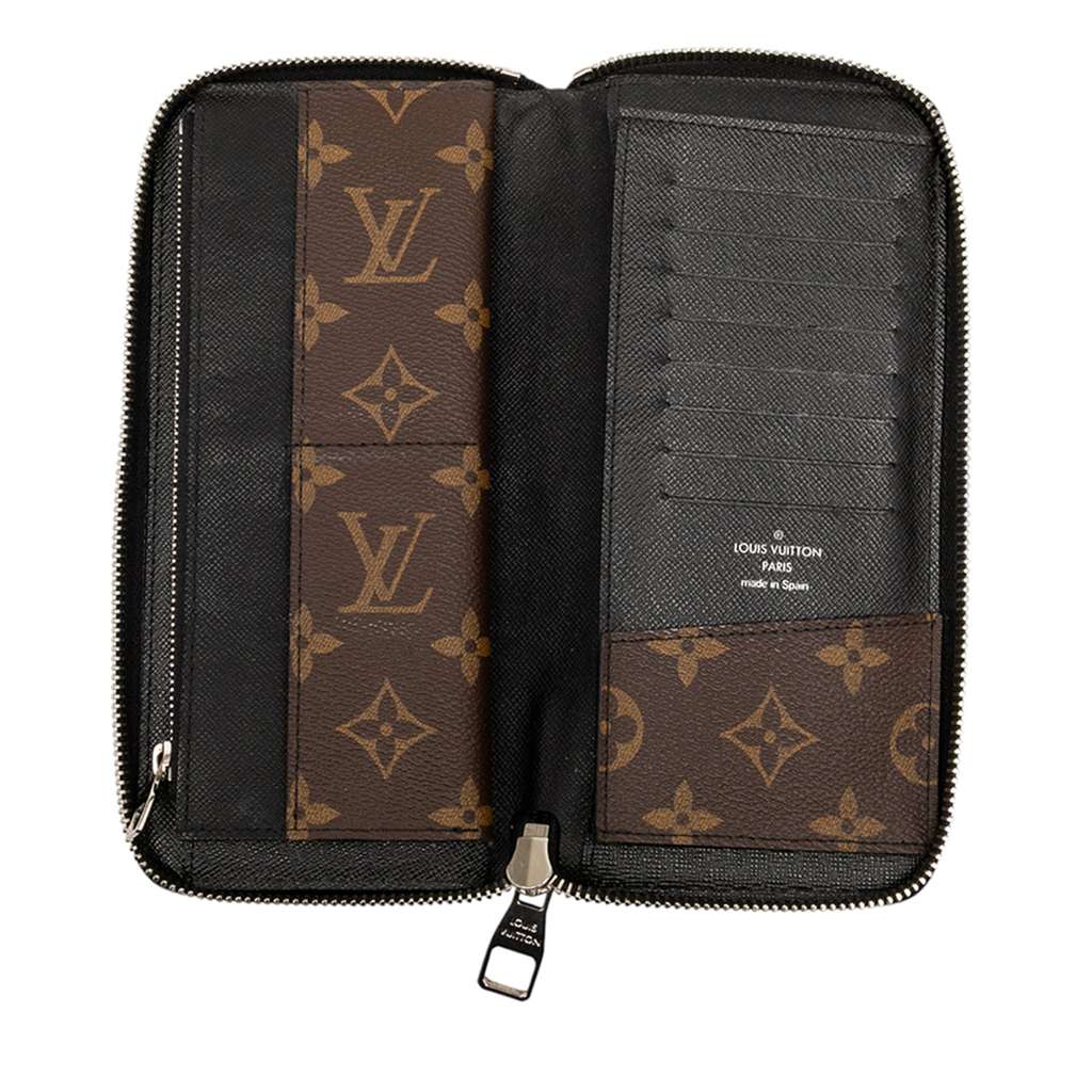 Louis Vuitton Monogram Macassar Vertical Zippy Wallet - 4