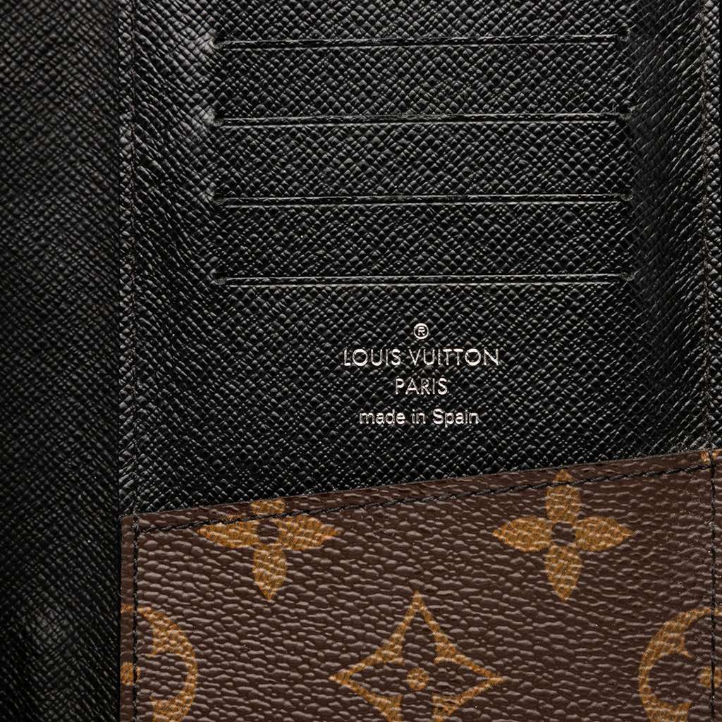 Louis Vuitton Monogram Macassar Vertical Zippy Wallet - Detail 1