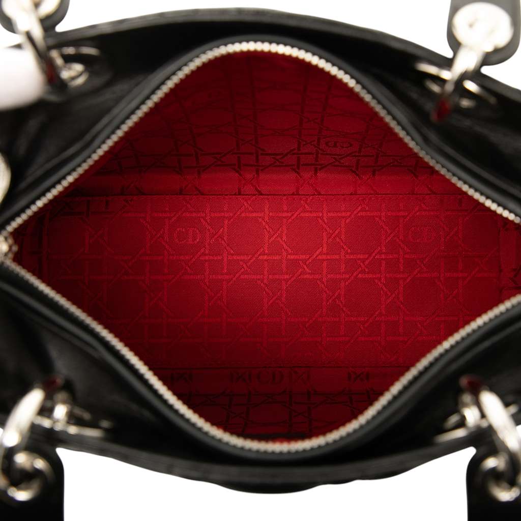 Dior Medium Lambskin Cannage Lady Dior - 4