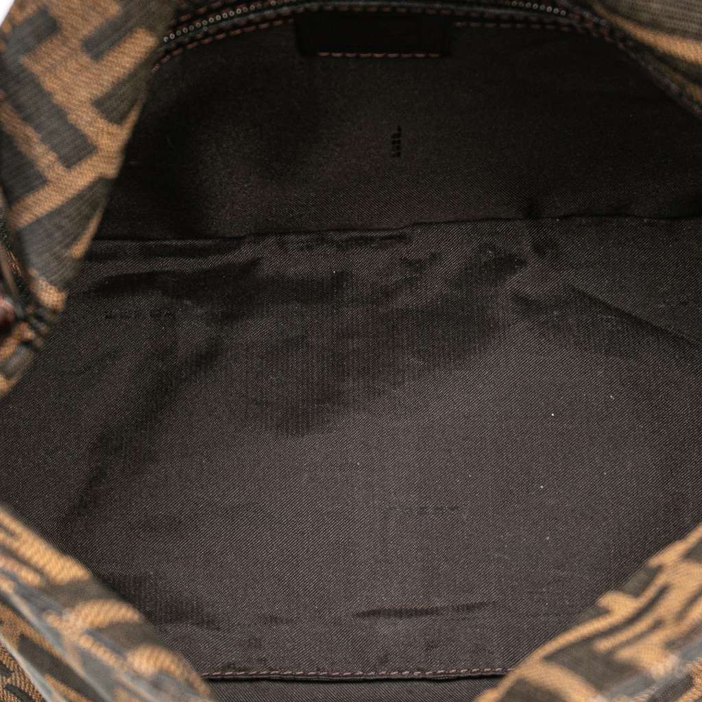 Fendi Zucca Canvas Double Flap Shoulder Bag - 4