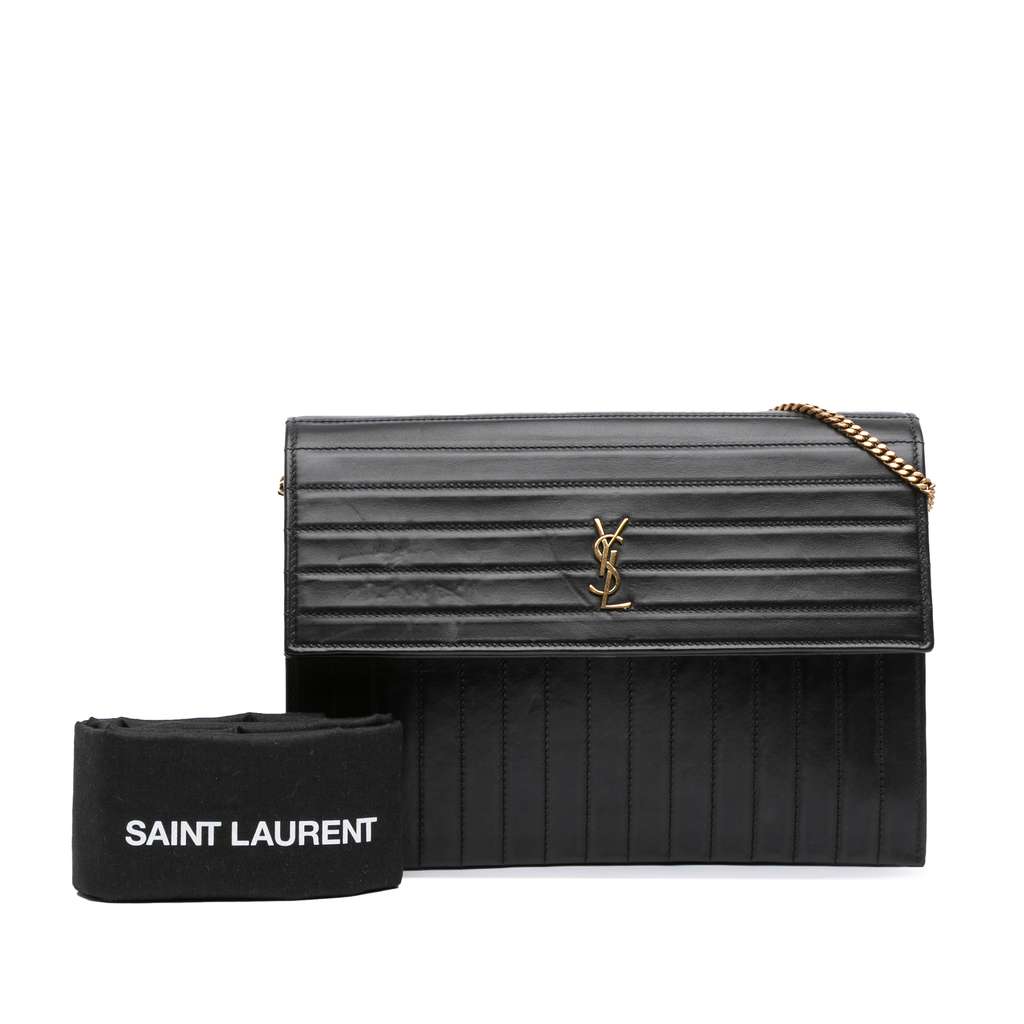 Saint Laurent Quilted Calfskin Victoire Chain Crossbody - Image 13