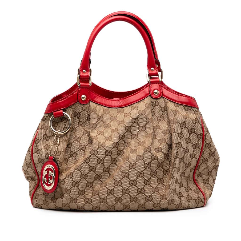 Gucci Medium GG Canvas Sukey Tote