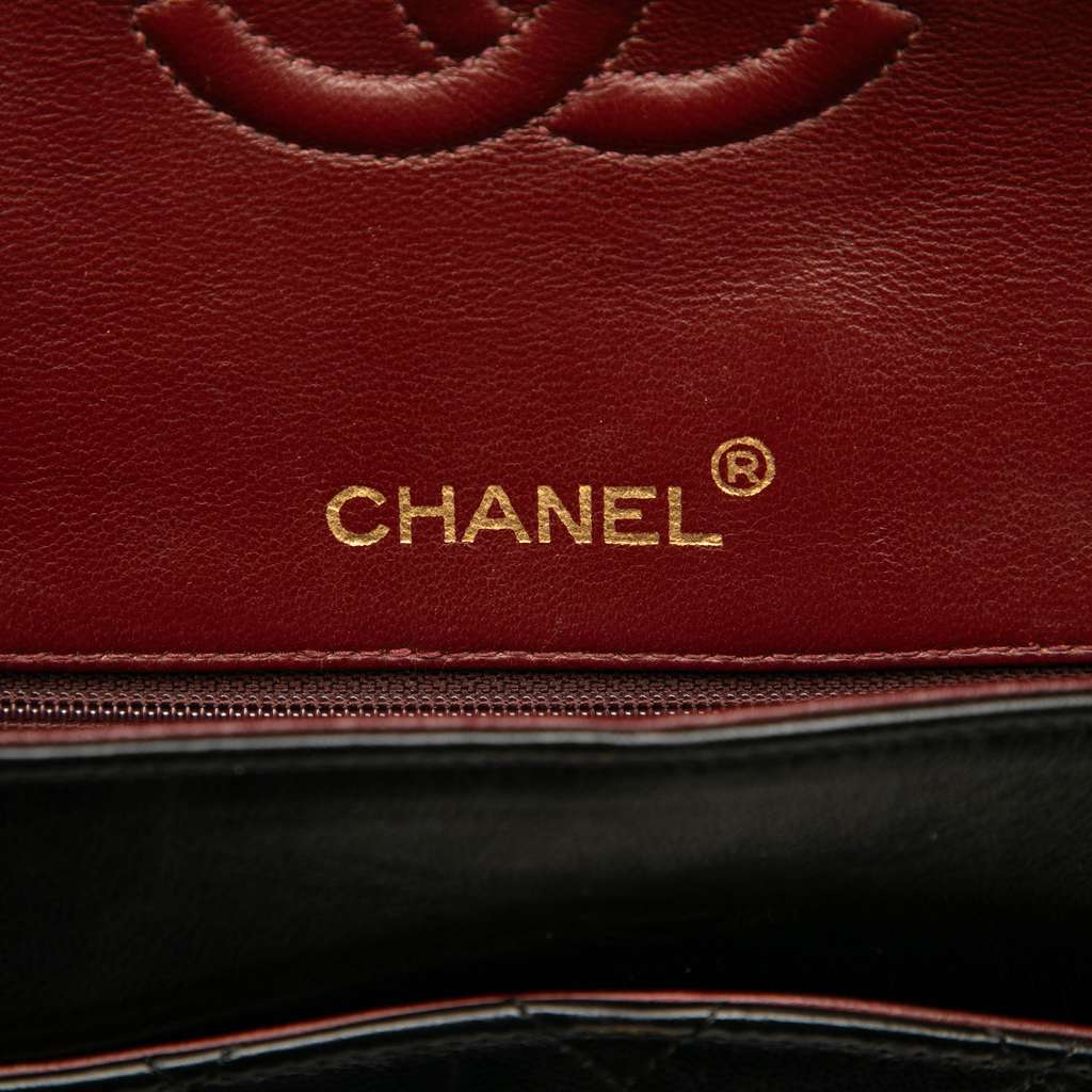 Chanel Medium Tall Classic Lambskin Double Flap - Side view
