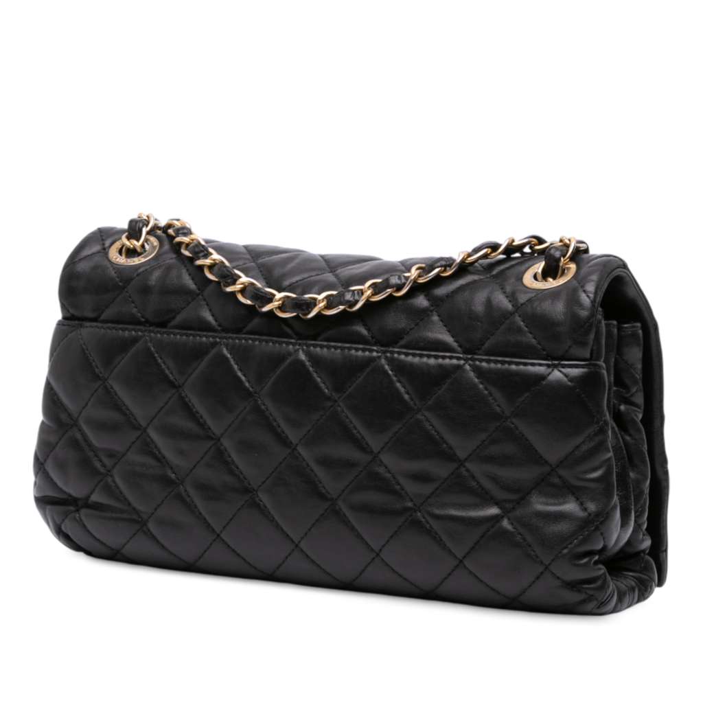 Chanel Medium Quilted Calfskin Soft Elegance Flap - Back view