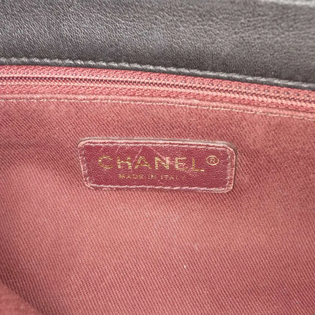 Chanel Medium Quilted Calfskin Soft Elegance Flap Black Leather Good - Box View
