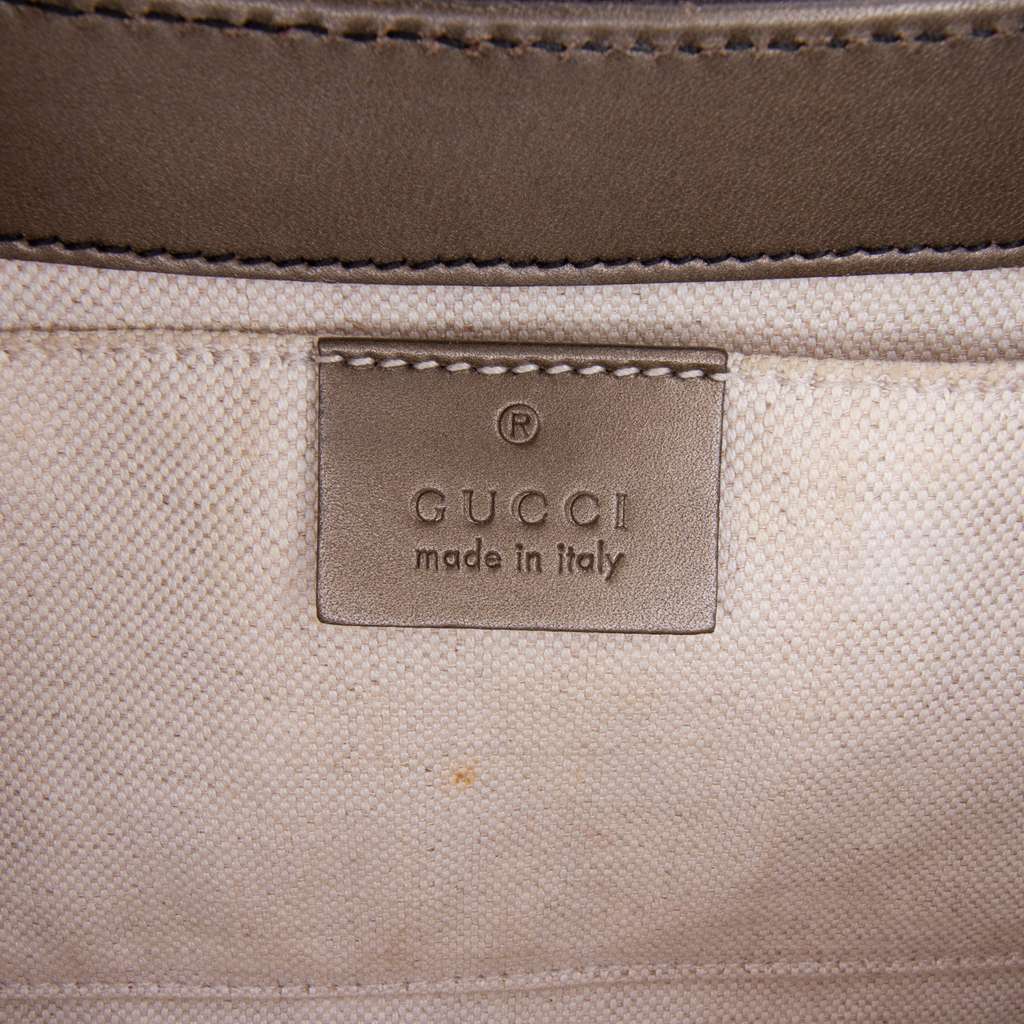 Gucci Medium Patent Guccissima Emily Shoulder Bag - Side view
