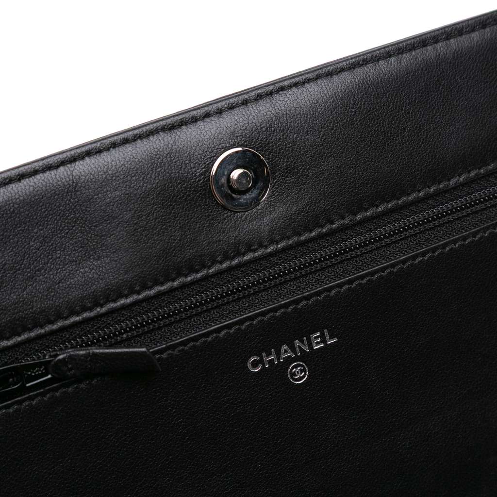 Chanel Lambskin Crystal Studded Boy Wallet on Chain - Detail 2