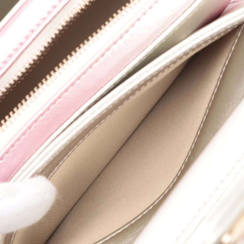 Chanel Mini Metallic Lambskin Like a Wallet Flap - Side view