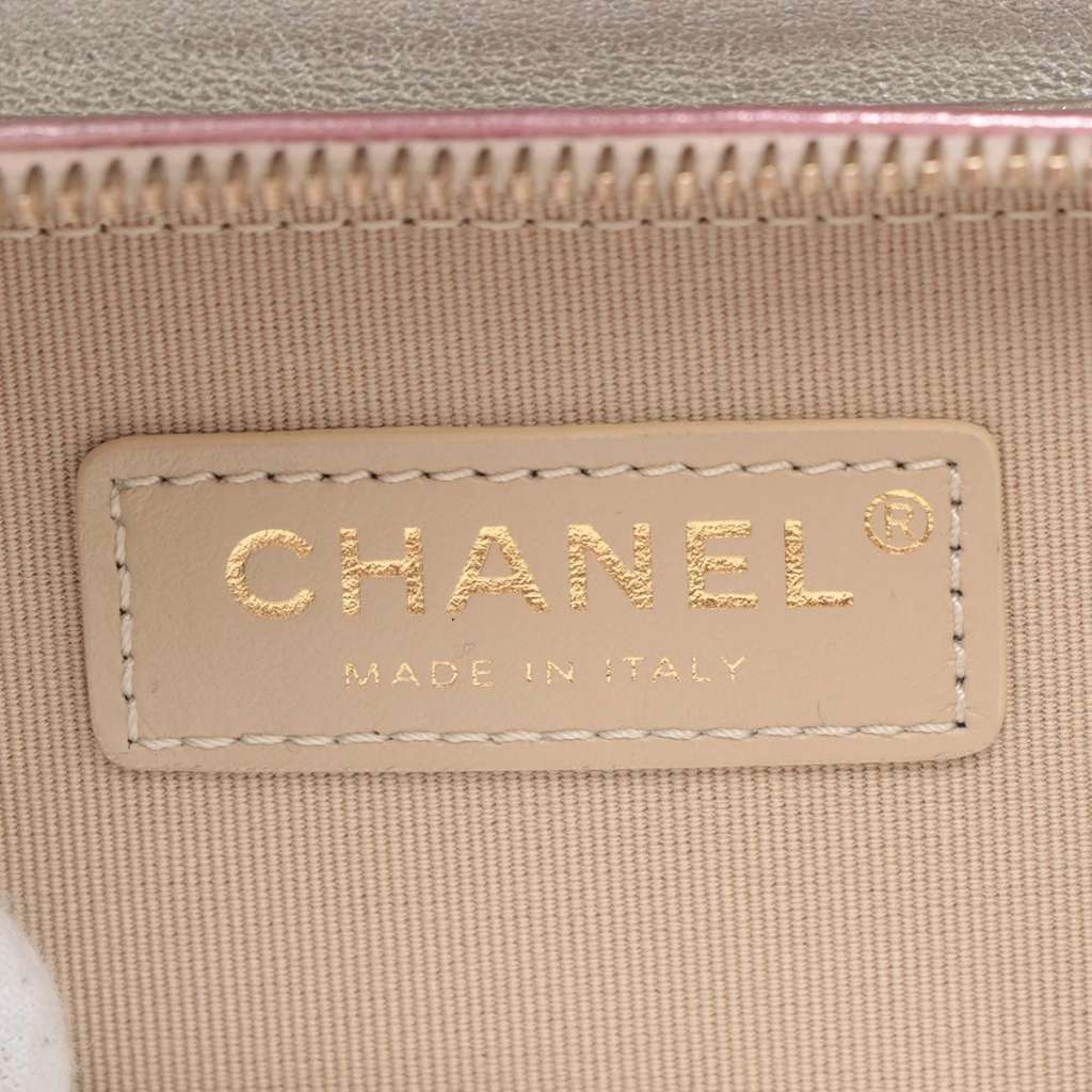 Chanel Mini Metallic Lambskin Like a Wallet Flap - Detail 1