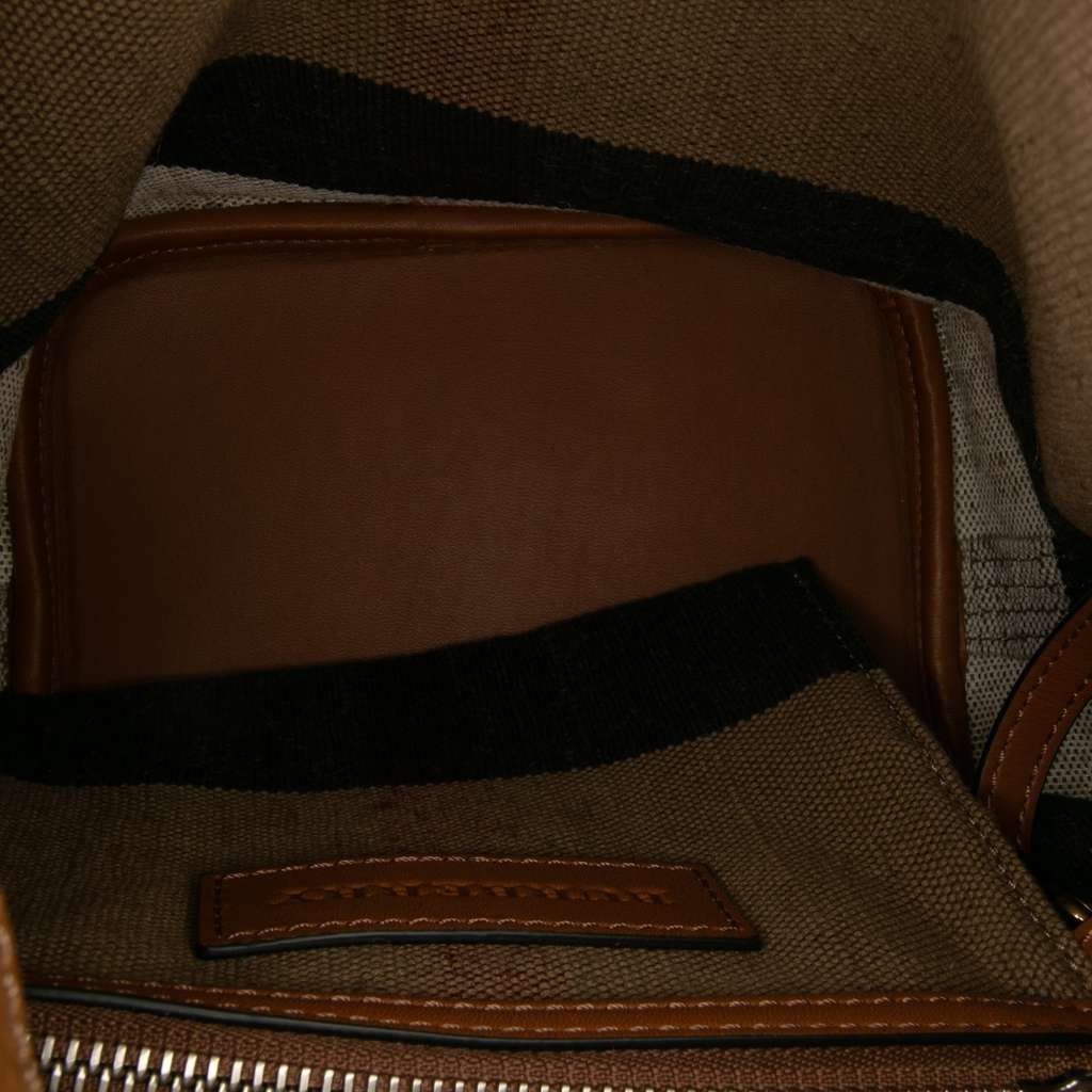 Burberry Mini Mega Check Canvas Ashby Tassel Bucket Bag - 4