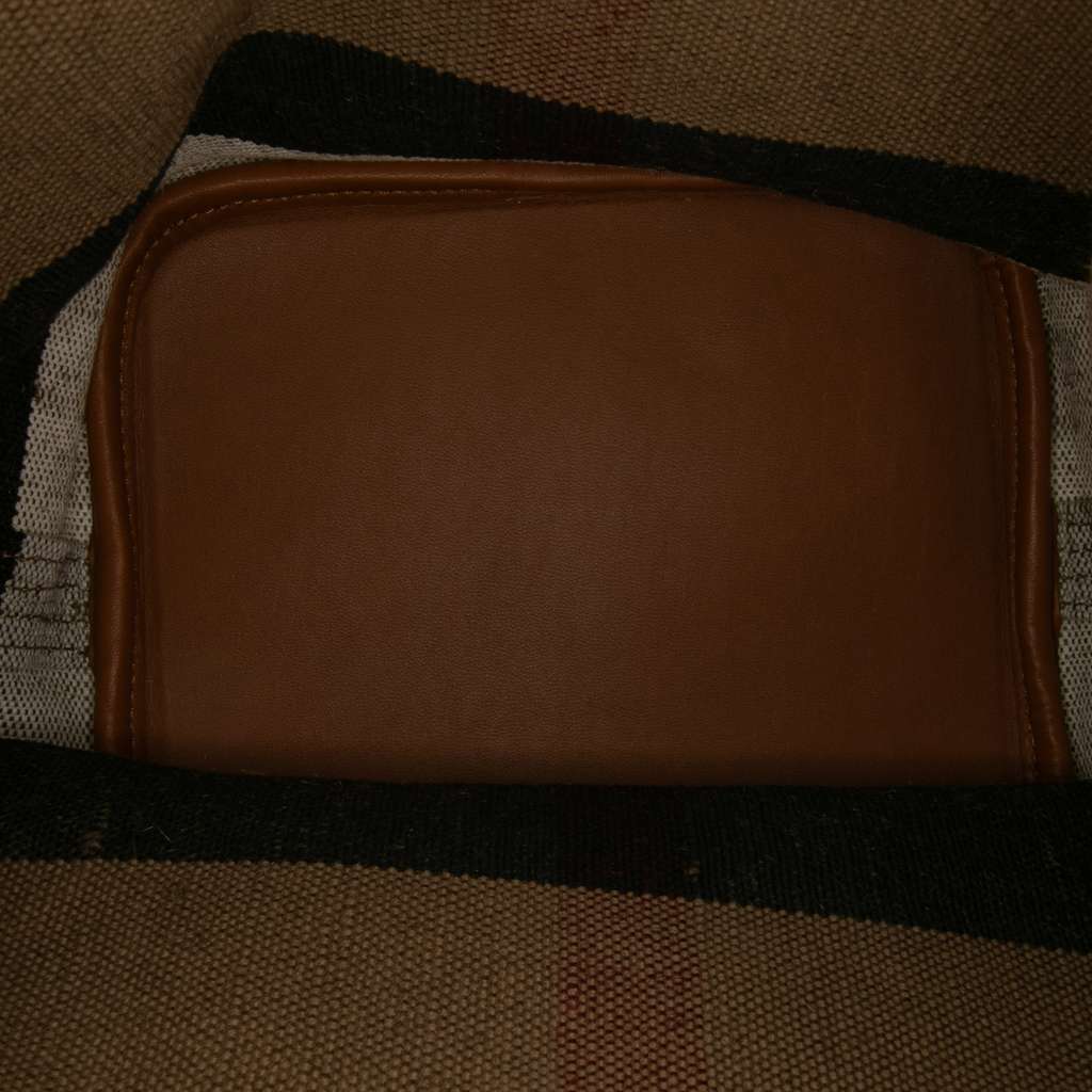 Burberry Mini Mega Check Canvas Ashby Tassel Bucket Bag - Side view