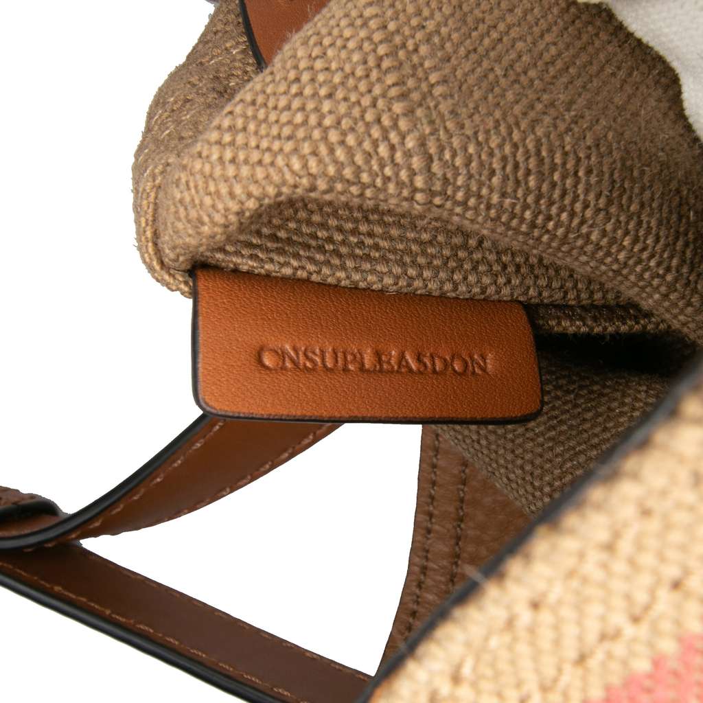 Burberry Mini Mega Check Canvas Ashby Tassel Bucket Bag - Detail 2