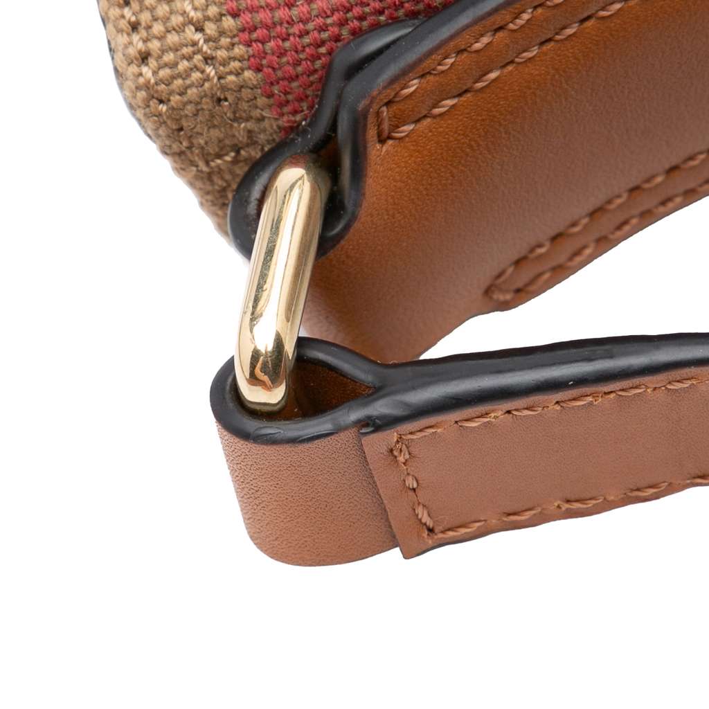 Burberry Mini Mega Check Canvas Ashby Tassel Bucket Bag - Image 12