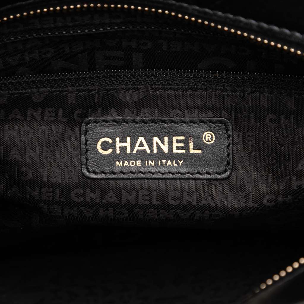 Chanel Chocolate Bar Lambskin Shoulder Bag - Side view